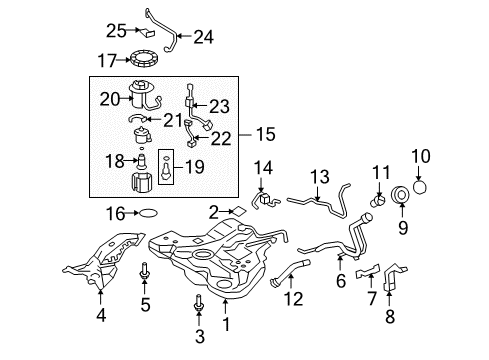 2010 Scion xB Retainer Gasket Diagram for 77169-52030