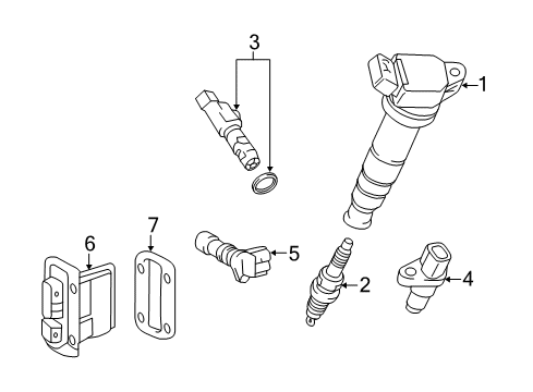 2014 Toyota Tundra Camshaft Sensor, Driver Side Diagram for 15340-31030