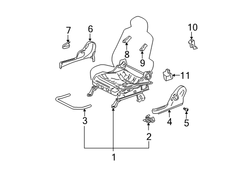 2004 Scion xB Tracks & Components Diagram 2 - Thumbnail