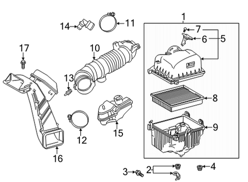 2022 Toyota Highlander Resonator Diagram for 17893-0P220