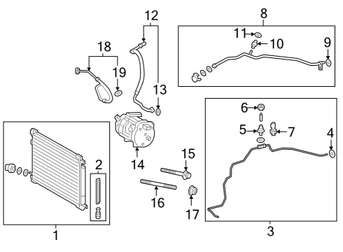 2025 Toyota Crown A/C Compressor Diagram