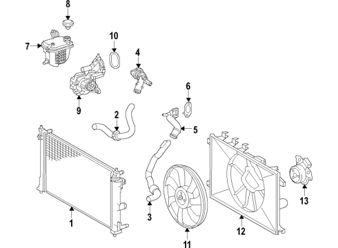 2025 Toyota Corolla Cooling System Diagram