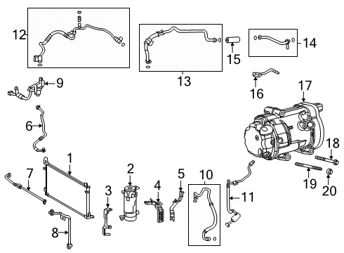 2024 Toyota RAV4 Prime A/C Compressor Diagram