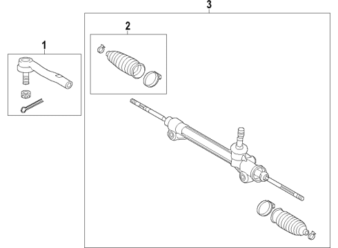 2024 Toyota Highlander Steering Gear & Linkage Diagram