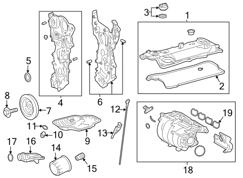 2025 Toyota Crown Engine Parts Diagram 2 - Thumbnail