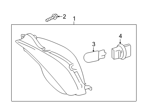 2017 Toyota Camry Daytime Running Lamp Components Diagram 3 - Thumbnail