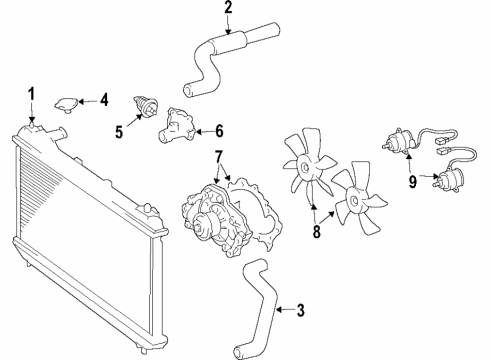 2000 Toyota Avalon Cooling System Diagram