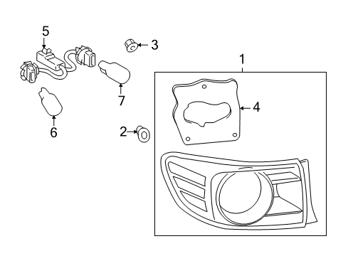 2011 Toyota Corolla Bulbs Diagram 6 - Thumbnail