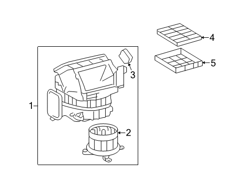 2014 Toyota Land Cruiser Blower Motor & Fan Diagram