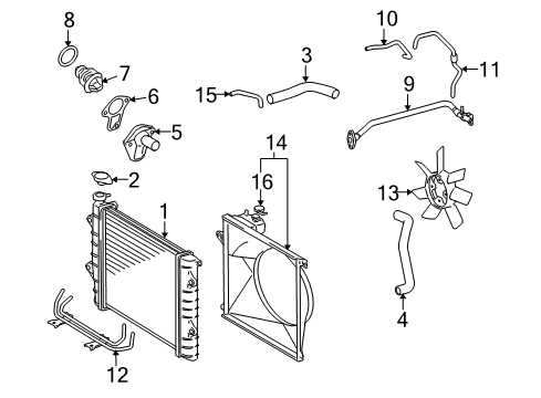 2012 Toyota Tacoma Cooling Fan Diagram 2 - Thumbnail