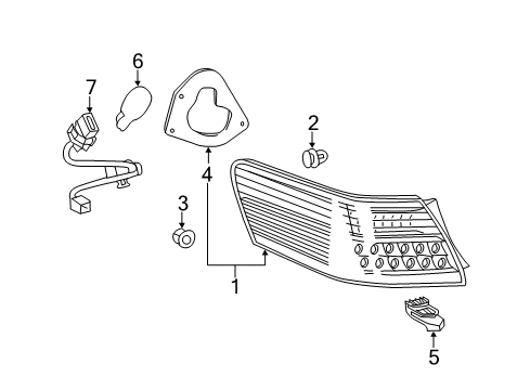 2010 Toyota Camry Combination Lamps Diagram 3 - Thumbnail