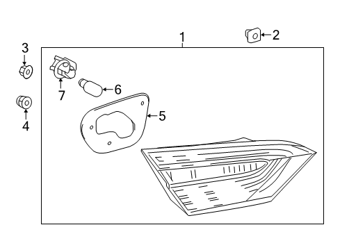 2024 Toyota Camry Bulbs Diagram 3 - Thumbnail