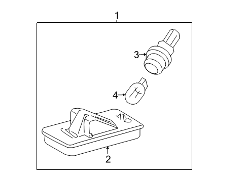 2014 Toyota Land Cruiser License Lamps Diagram