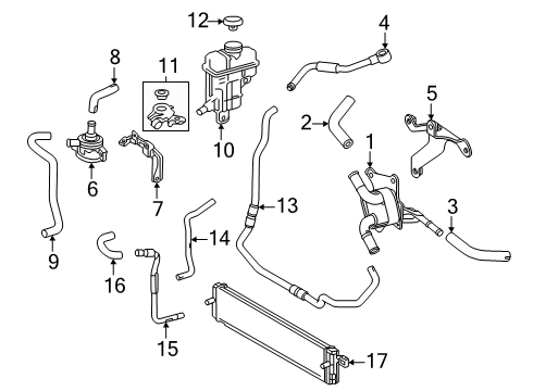 2025 Toyota Crown Signia Inverter Cooling Components Diagram