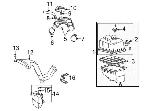2005 Toyota Camry Air Intake Diagram