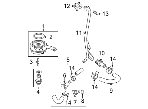 2007 Toyota Camry Engine Oil Cooler Diagram