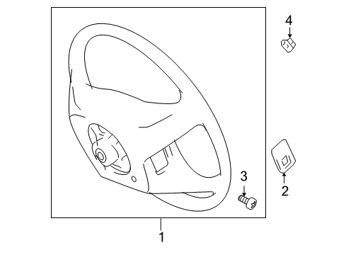 2007 Toyota Sienna Steering Wheel & Trim Diagram 3 - Thumbnail