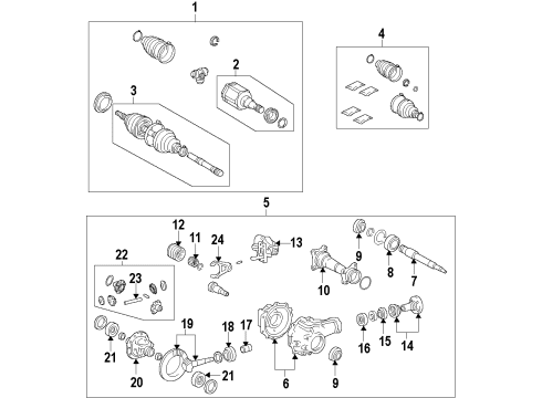 2017 Toyota Tundra Front Propeller Shaft Diagram