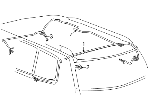 2010 Toyota Highlander Antenna Diagram for 86300-0E011