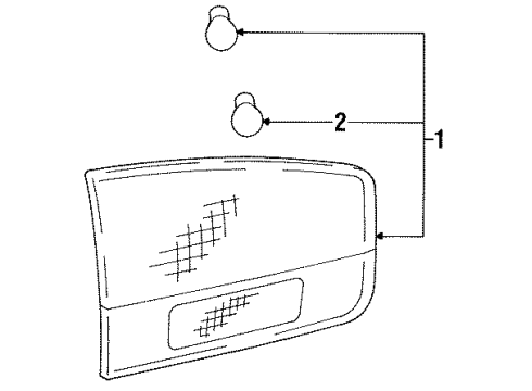 1992 Toyota Camry Backup Lamps Diagram 3 - Thumbnail