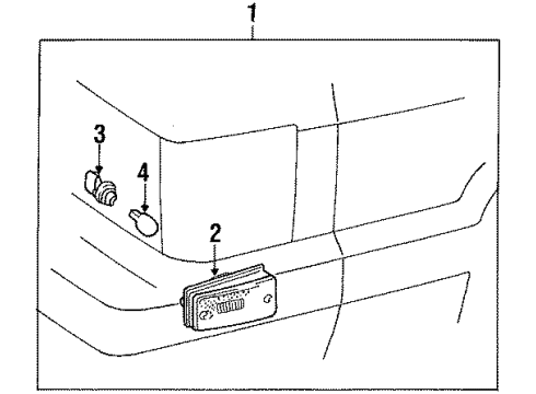 1989 Toyota Van Side Lamps Diagram