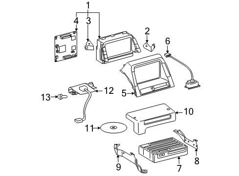 2009 Toyota Prius Navigation System Diagram