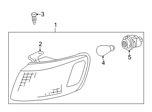 2000 Toyota Camry Signal Lamps Diagram