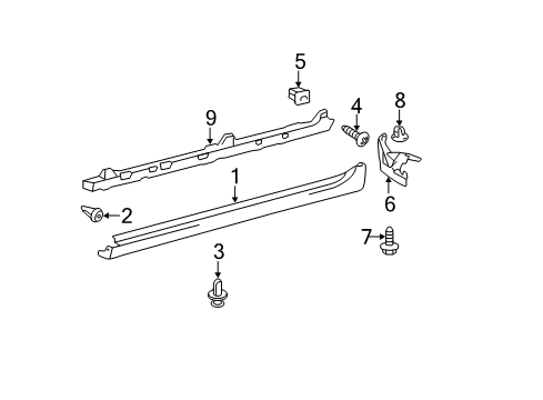 2007 Toyota Camry Exterior Trim - Pillars Diagram 2 - Thumbnail
