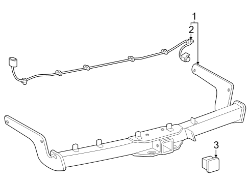 2025 Toyota Grand Highlander Trailer Hitch Components Diagram
