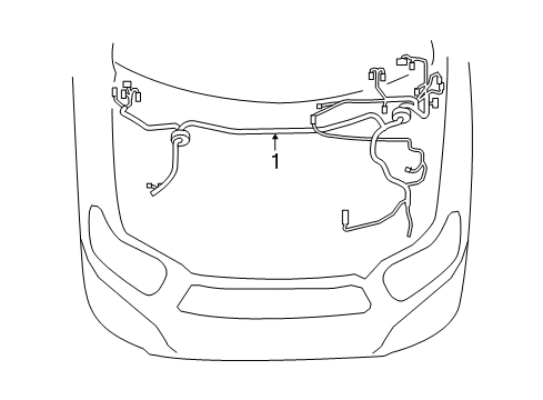 2010 Toyota Highlander Engine Harness Diagram for 82111-0E450