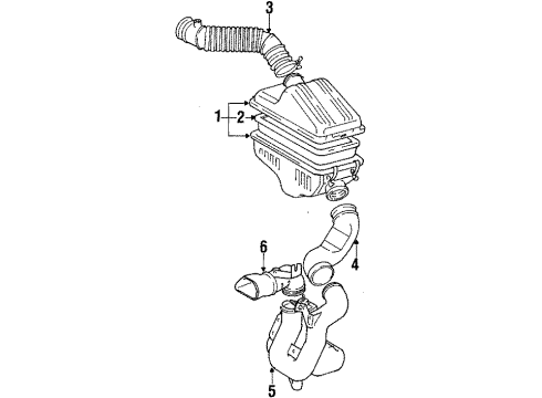 1985 Toyota Corolla Air Cleaner Diagram