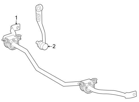 2025 Toyota Crown Stabilizer Bar & Components Diagram