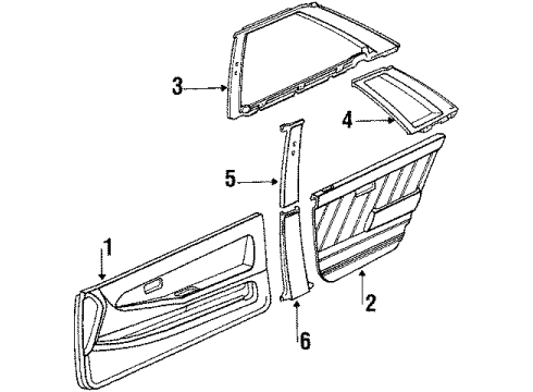1988 Toyota Tercel Interior Trim Diagram 2 - Thumbnail