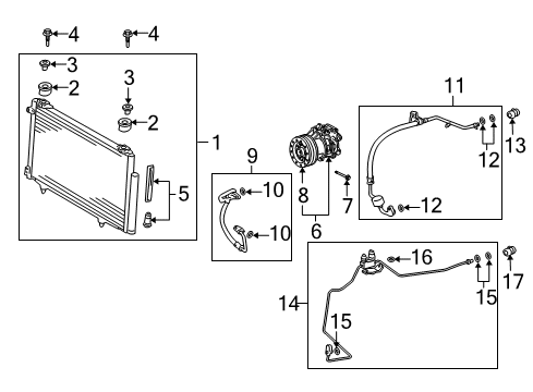 2004 Scion xA A/C Compressor Diagram