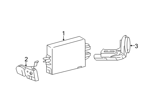 2012 Toyota Yaris Ignition Immobilizer Module Diagram for 89783-52062