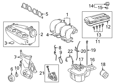2006 Toyota Corolla Engine Parts Diagram