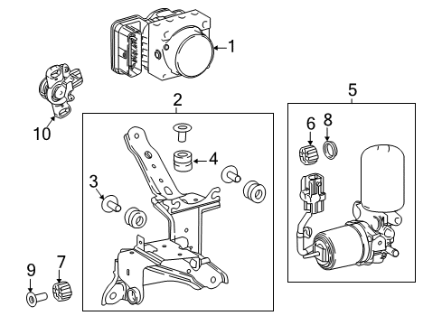 2020 Toyota Camry Hydraulic System - Brakes Diagram 3 - Thumbnail