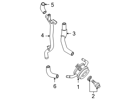 2008 Toyota Tundra Hose Pipe Diagram for 15767-0F011