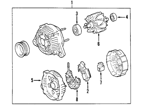 2001 Toyota Sienna Rotor Diagram for 27330-0A050