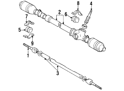 1986 Toyota Tercel Steering Gear Diagram