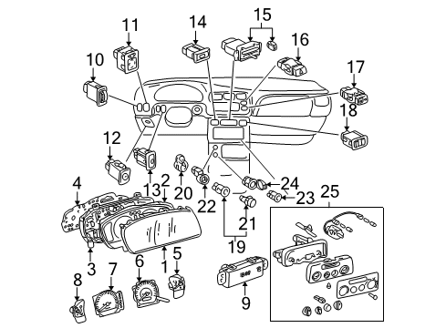 2000 Toyota Sienna Window Defroster Diagram