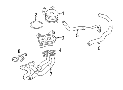 2012 Toyota Highlander Oil Cooler - Belts Diagram 2 - Thumbnail
