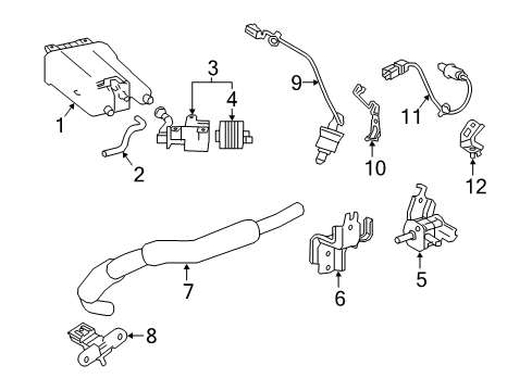 2018 Toyota Camry Vapor Canister Diagram 3 - Thumbnail