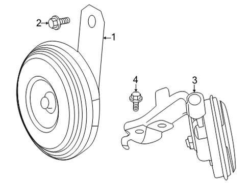2024 Toyota Corolla Cross Horn Diagram