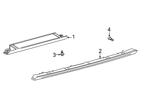 2024 Toyota Venza High Mount Lamps Diagram
