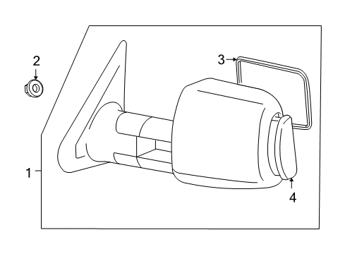 2010 Toyota Tundra Outside Mirrors Diagram 3 - Thumbnail