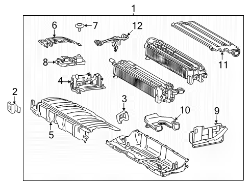 2020 Toyota RAV4 Battery Assembly, Hev Su Diagram for G9510-42021