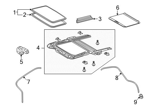 2011 Toyota Matrix Sunroof Diagram