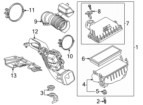 2025 Toyota Crown Signia Air Intake Diagram