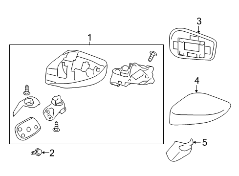 2017 Toyota 86 Outside Mirrors Diagram